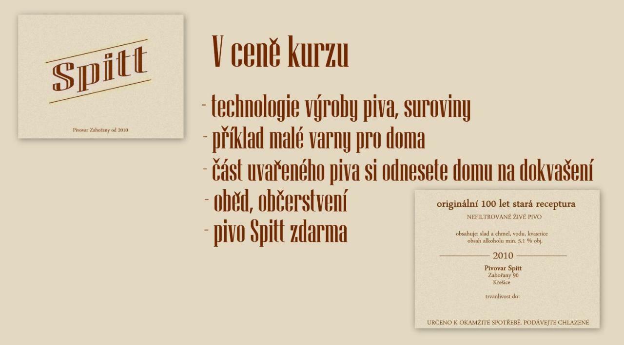Pivovar Spitt Zahorany Hostal Litoměřice Exterior foto